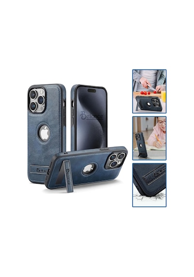 Apple Uyumlu iPhone Bellance 15 Pro Max Telefon Kılıfı Yüksek Kaliteli 0670bl 15pro Mavi