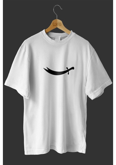 Noıssey -wed Zülfikar Tasarım Baskılı Oversize T-shirt Tişört Beyaz