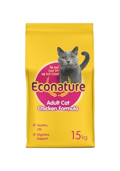 Econature Yetişkin Kısır Kedi Tavuklu, 15 Kg 100 G