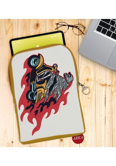 Bk Gift Motorcu Iskelet Tasarımlı Taşınabilir Koruyucu Tablet Kıl (531952848)