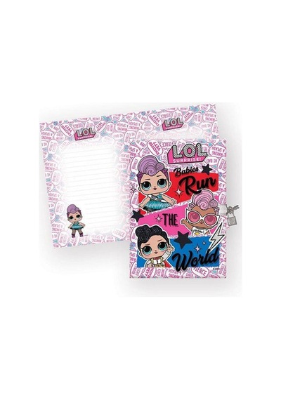L.o.l 14x20 Kilitli Hatıra Defteri Pembe