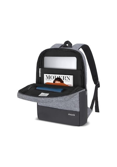 Mack Mce-1104 15.6" Unıcıty Eco Notebook Sırt Çantası Gri Bej - Siyah