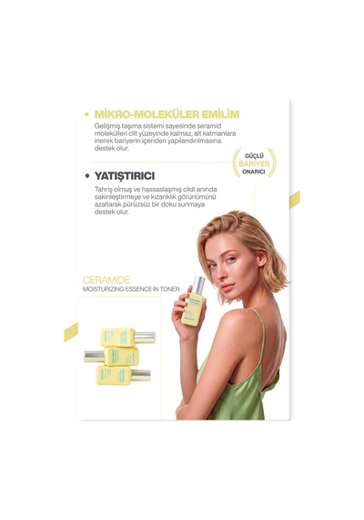 Bariyer Onarıcı Ceramide Essence 3ha + Ceramide Np + Panthenol Yoğun Nemlendirme & Tonik