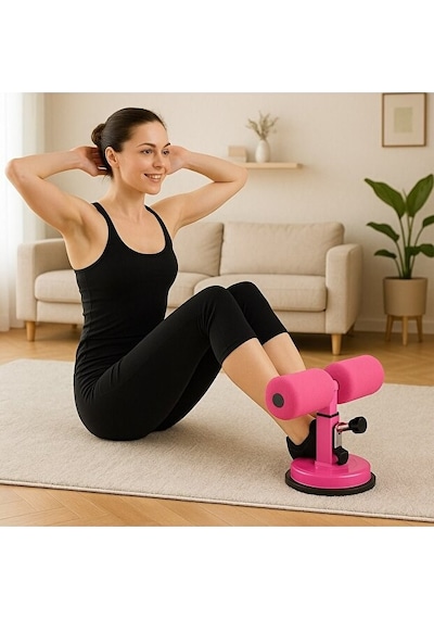 Vantuzlu Mekik Aleti Karın Kası Çalıştırma Ve Evde Spor Egzersiz Ekipmanı