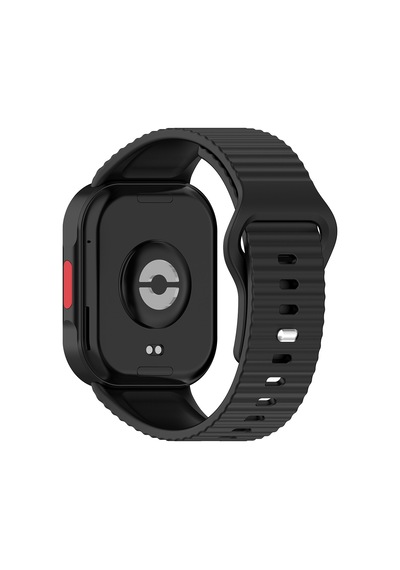 Redmi Watch 6 Silikon Kordon Tırtıklı Suya Dayanıklı Tasarım Siyah