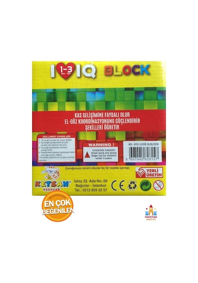 Iq Block Ks 815 Blok Oyuncak Seti - Zeka Geliştirici İçerik