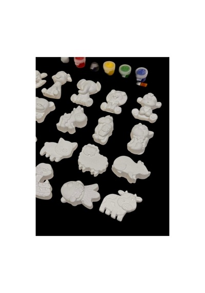 20 Adet Hayvanlar Alemi Taş Boyama Seti Objeler5 Cm Anne,çocuk,yetişkin Etkinlik,eğlence,workshop