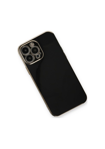 Newface - 754 - Apple iPhone Uyumlu 13 Pro Kılıf Volet Silikon - Csmo-tex - - Siyah