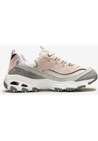 Skechers D'Lites - Free Energy Kadın Beyaz Sneakers 13147 Wgpk Beyaz