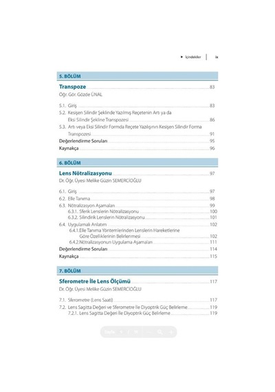 Optisyenlik Programları İçin Optik Ve Optisyenlik