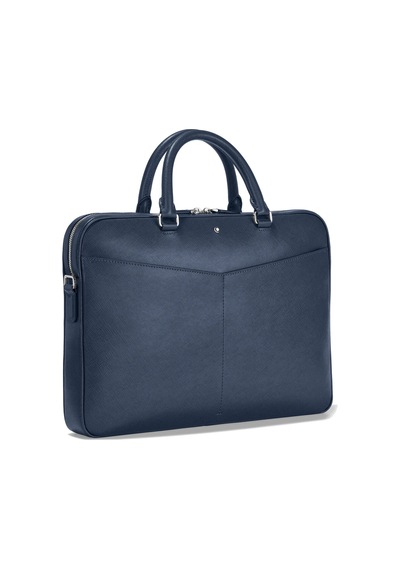 Mont Blanc Montblanc Sartorial Ultra İnce Belge Çantası 130095 Lacivert
