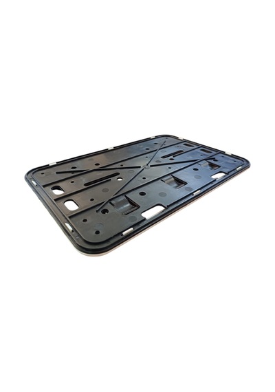 Çerçeveli Motor Plakalık Plaka Altlığı Beyaz 17x26 Cm