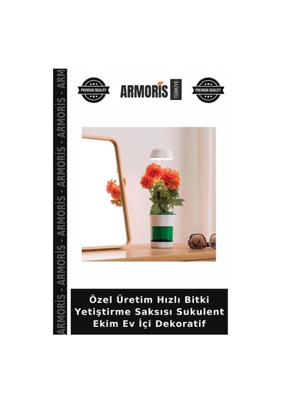 Özel Üretim Hızlı Bitki Yetiştirme Saksısı Sukulent Ekim Ev İçi Dekoratif