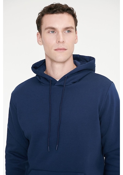 Ac&Co / Altınyıldız Classics Standart Fit Normal Kesim Kapüşonlu Kanguru Cepli Pamuklu Erkek Sweatshirt - Lacivert Ac&Co / Altınyıldız Classics Standart Fit Normal Kesim Kapüşonlu Kanguru Cepli Pamuklu Erkek Sweatshirt - Lacivert