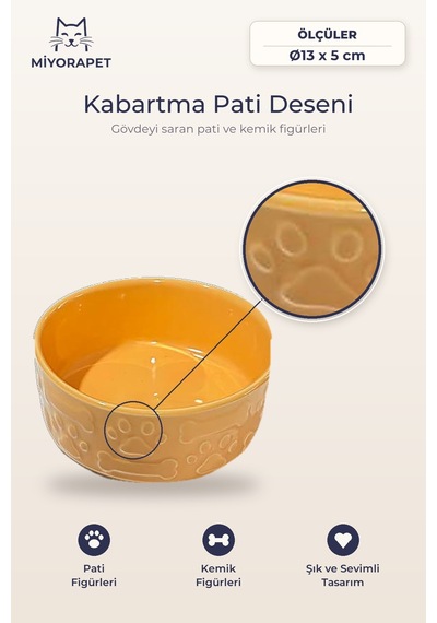 Mama Kabı Porselen-ikili Siyah Turuncu