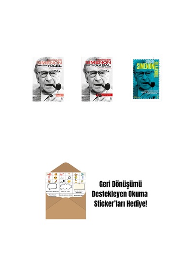 Kaçak + Manhattan'da Üç Oda + Georges Simenon Türkiye'de + Okuma Sticker'ları