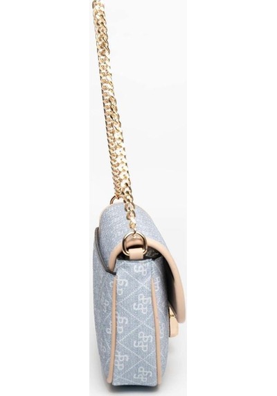 Silver Polo Sp1171 Kadın Omuz Çantası Monogram Mavi-ten