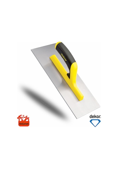 Dekor Alçı Malası Yay Çeliği 35 CM Açık Sap