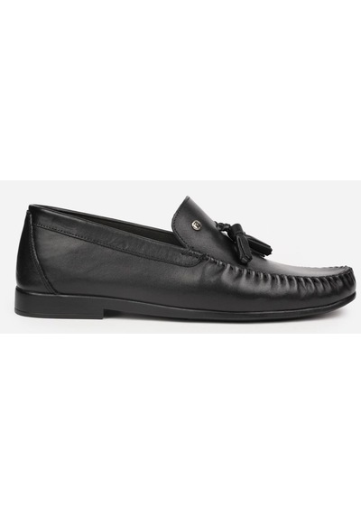 Pierre Cardin 25101 Siyah Erkek Loafer Günlük Deri Ayakkabı Siyah