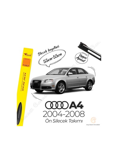 İnwells Muz Silecek Takımı Audi A4 2004-2008 İle Uyumlu