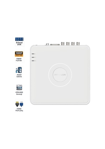 Ds-7108hghı-m1 8 Kanal Turbo Hd Dvr 4tb Disk Destekli