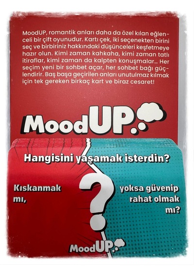 Moodup Romantik Kart Oyunu 40 Adet Çiftler İçin Soru Ve Konu Açıcı Kartlar