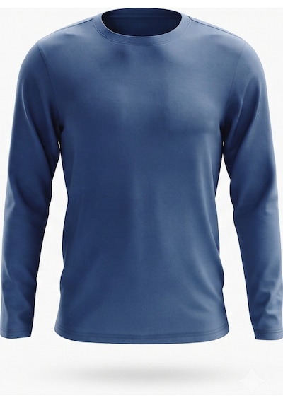 Kiagu Erkek Çocuk Uzun Kollu Basic Düz Tişört %100 Pamuk Bisiklet Yaka T-shirt 2-13 Yaş İndigo Kiagu Erkek Çocuk Uzun Kollu Basic Düz Tişört %100 Pamuk Bisiklet Yaka T-shirt 2-13 Yaş İndigo