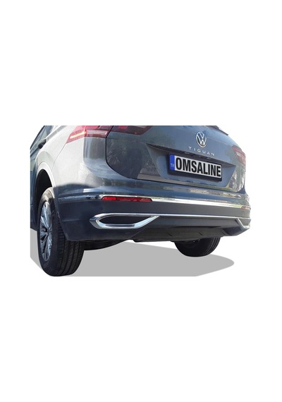Omsa Vw Tiguan Krom Egzoz Çerçevesi 3 Parça 2020-2023 Arası