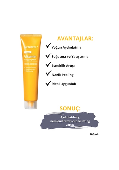 Medipeel Vegan Vitamin Collagen Wrapping Mask 70ml Vitamin Filmi Maskesi M0482