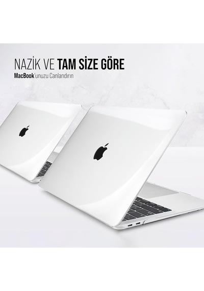 Macbook Air 15" M2 A2941 İnce Sararmayan Şeffaf Macbook Crystal İshield Kapak Sert Kabuk Koruma Kılıfı Belirtilmemiş