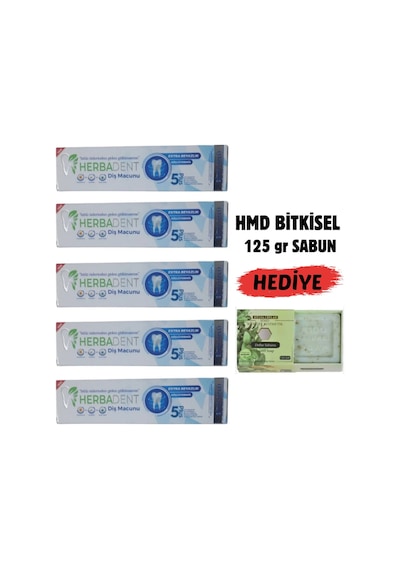 Bitki Özlü Flörürsüz X 5 Ad.diş Macunu & 125 Gr Hmd Sabun Hediyei