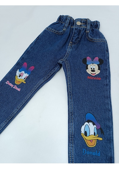 Jabber Kız Çocuk Kot Pantolon Minnie Lacivert