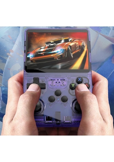 R36s Retro Oyun Konsolu 3.5" Ips Ekranlı, 15.000+ Oyunlu, 64gb Destekli Taşınabilir Mini Arcade Mo