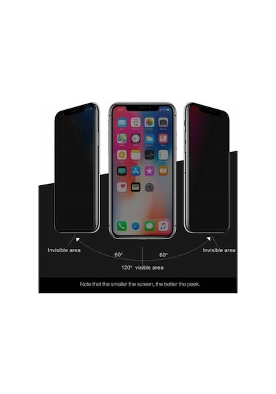 Apple Uyumlu   iPhone 11 Pro Max Full-Screen Privacy Mat Görünmez Ekran