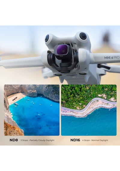 K&f Concept Djı Mini 4 Pro İçin Nd / Uv / Cpl Filtre Seti Cpl + Uv + Nd8 + Nd16