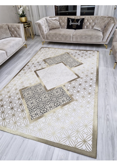 Kadife 4 M2 Ve 6 M2 Seçenekli Lastikli Halı Örtüsü Ort673 Diğer