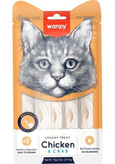 Tavuk-yengeç Kedi Krema Ödül Maması 5x14gr
