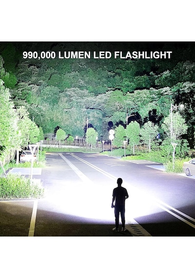 Valkyrie Şarjlı Led Ultra Güçlü El Feneri 2400mah Zoom Darbeye Suya Dayanıklı 1. Kalite Siyah
