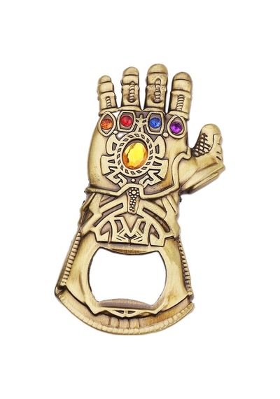 Schulzz Metal Marvel Thanos Şişe Kapak Açacağı Altın
