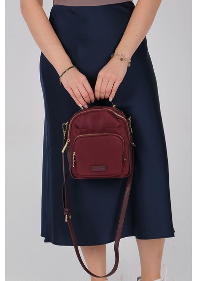 Silver Polo Sp1220 Kadın Çapraz Çanta Saten Bordo-bordo