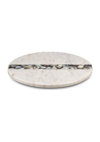 Romano Mermer Servislik 14x14x1.76 Cm Beyaz Açık Bej