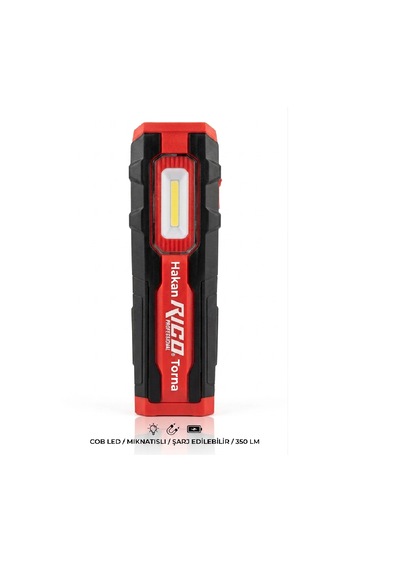 Rico Tamirci Lambası 400 Lümen Şarjlı Mıknatıslı Led Lamba Işıldak Fener 013-rc0044 3 Renk Yanabilme