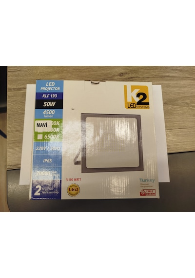 50w Led Projektör Mavi Işık Klf193 Kendal 50W Mavi