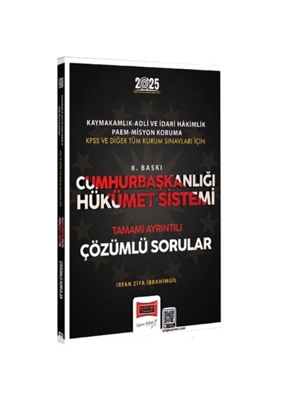 Yargı Yayınları 2025 Cumhurbaşkanlığı Hükümet Sistemi Çözümlü Sorular