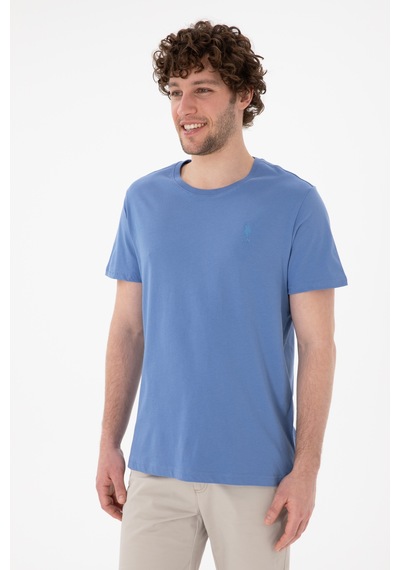 U.S. Polo Assn. Erkek Regular Fit Bisiklet Yaka Koyu Mavi Basic Tişört 50305924-VR032 U.S. Polo Assn. Erkek Regular Fit Bisiklet Yaka Koyu Mavi Basic Tişört 50305924-VR032