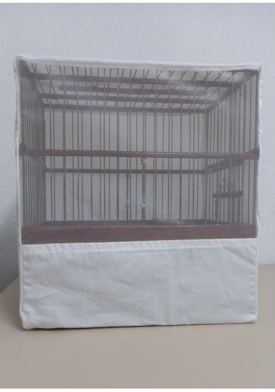 Ahşap Kafes Örtüsü Komple Kapalı Fermuarlı 27 x 30 x 17 CM