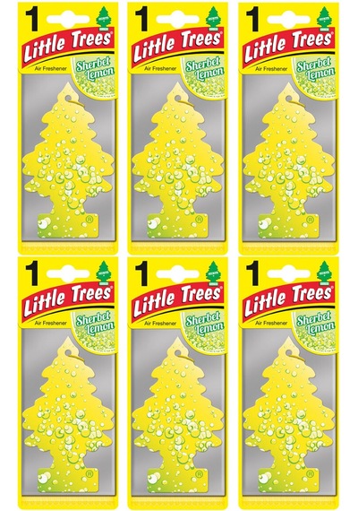 Little Trees 6'lı Set Sherbet Lemon - Limon Oto Kokusu