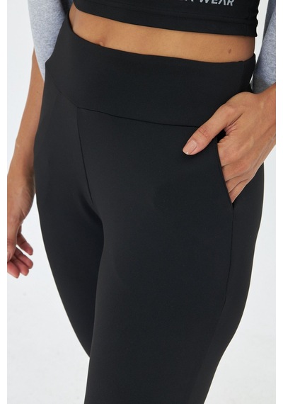 Lesa Wear Yüksek Bel Toparlayıcı Ve Sıkılaştırıcı Likralı Jogger Eşofman Altı Joggers Siyah