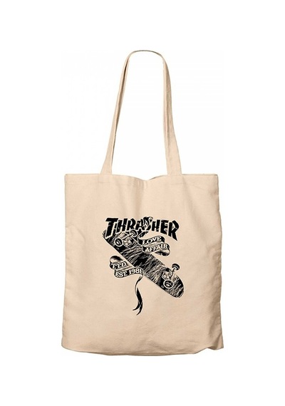 Thrasher Love Affair Krem Kanvas Bez Çanta Krem