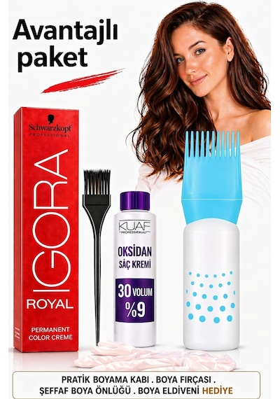 Igora Royal 8 - 00 Açık Kumral Extra Doğal Oksidan 30Vol